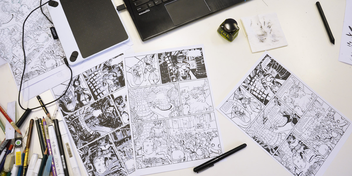Sommerakademie - Kurs Comic - Manga zeichnen lernen mit Sift, Papier, Tablet und Computer