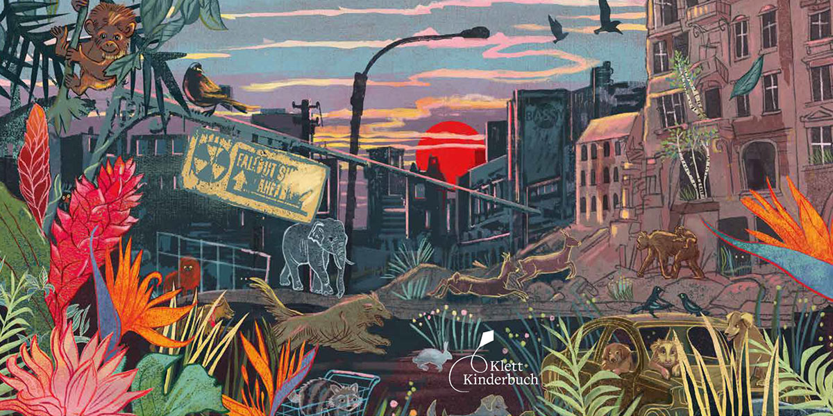 Sommerakademie - Kurs Kinderbuch und Jugendbuch - Weltuntergang Illustration von Annabelle von Sperber