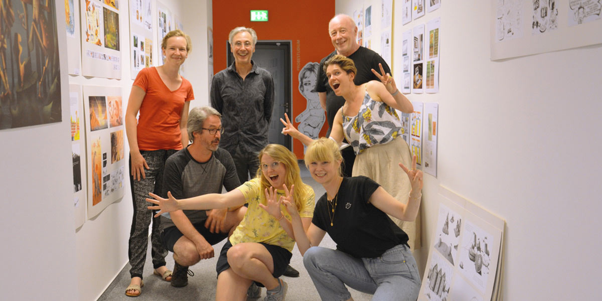 Sommerakademie - Die Teilnehmer und Teilnehmerinnen haben Spaß